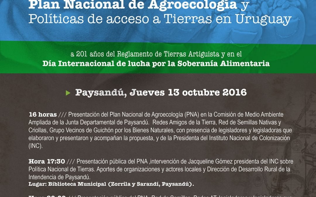 Con una serie de encuentros se presenta en Paysandú el Plan Nacional de Agroecología